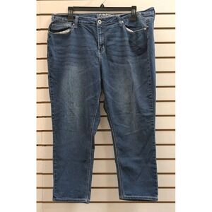 Hydraulic "Nolita"‎ Mid Rise Curvy Crop Womens 22W Decorative Back Pockets